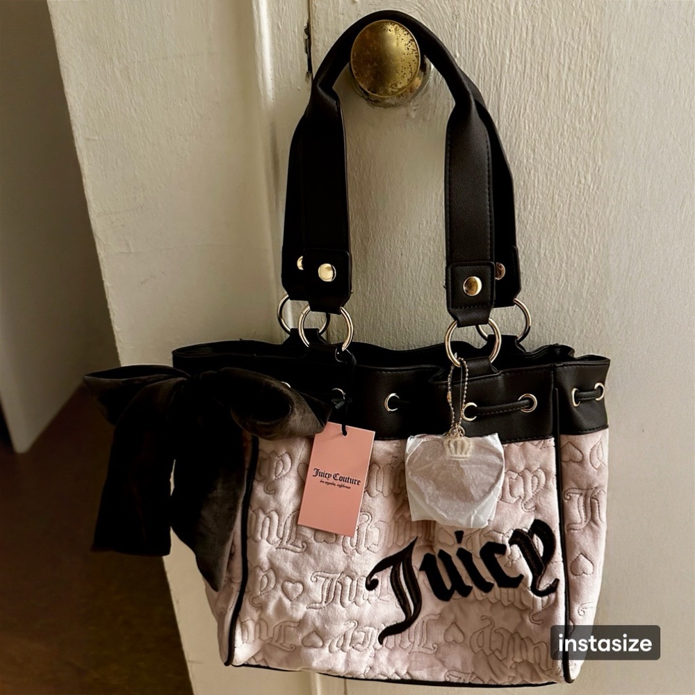 Juicy Couture Daydreamer VINTAGE DREAMS TOTE DUSTY BLUSH/CHOCOLATE